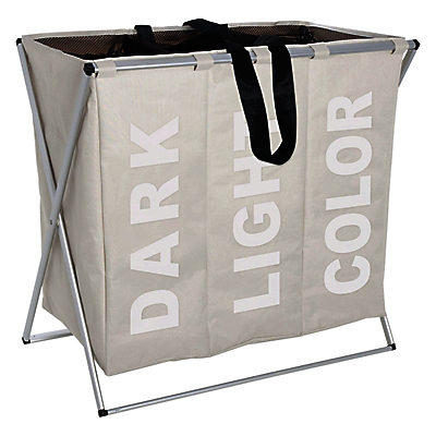 Wenko Laundry Bin Trio, Beige Wenko Laundry Bin Trio, Beige